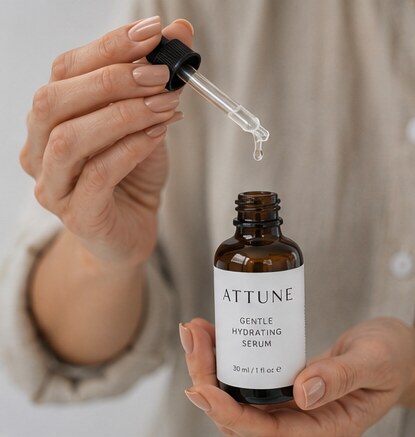 Serum being dispensed